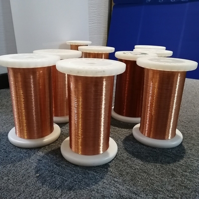 Self Adhesive Coated Magnet Copper Winding Wire Natural Color For Transformers